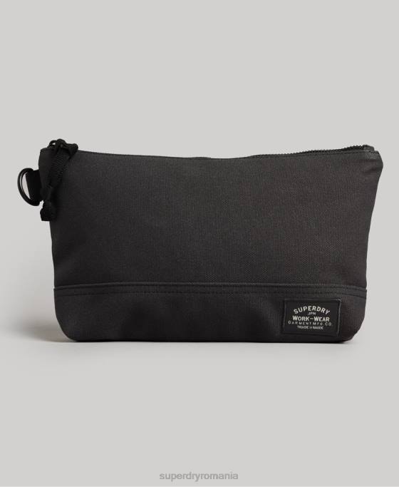 Superdry sac de spălat clasic accesorii gri inchis bărbați JX0Z1873