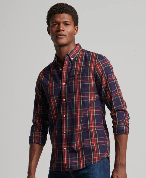 Superdry cămașă clasică londoneză cu nasturi îmbrăcăminte verde bărbați JX0Z165