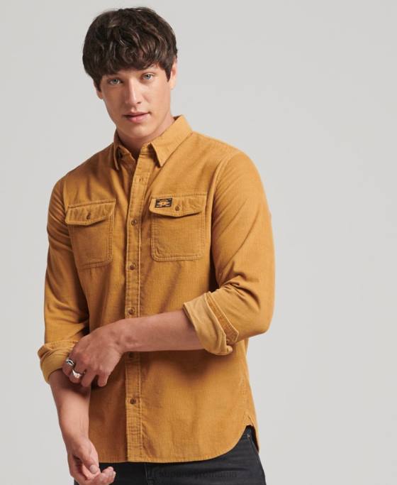 Superdry cămașă din șnur trailsman îmbrăcăminte galben bărbați JX0Z227