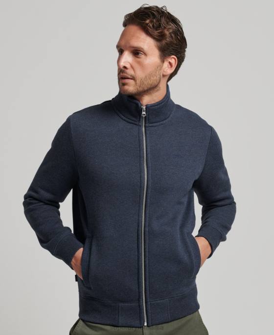 Superdry Top cu fermoar brodat cu logo vintage îmbrăcăminte marina bărbați JX0Z730