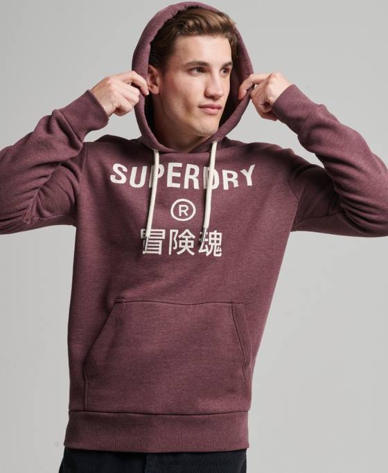 Superdry hanorac cu logo marl corporation îmbrăcăminte roșu bărbați JX0Z5072