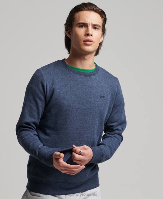 Superdry hanorac cu logo vintage din bumbac organic îmbrăcăminte marina bărbați JX0Z646