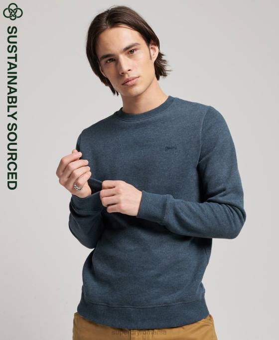 Superdry hanorac cu logo vintage din bumbac organic îmbrăcăminte marina bărbați JX0Z661