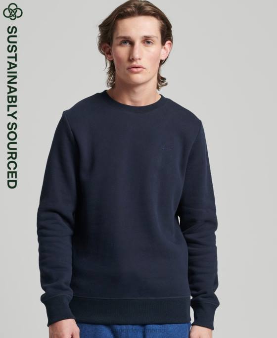 Superdry hanorac cu logo vintage din bumbac organic îmbrăcăminte marina bărbați JX0Z756
