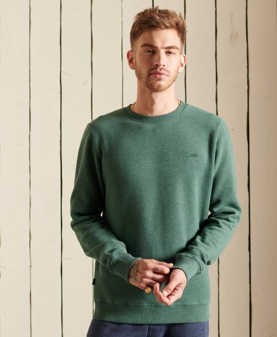 Superdry hanorac cu logo vintage din bumbac organic îmbrăcăminte verde bărbați JX0Z5187