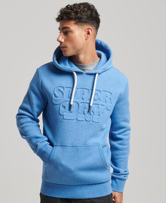 Superdry hanorac de epocă în relief clasa cooper îmbrăcăminte albastru bărbați JX0Z798