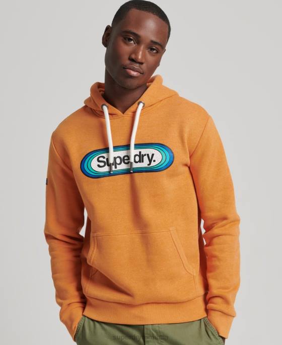 Superdry hanorac de sezon cu logo vintage îmbrăcăminte galben bărbați JX0Z5195