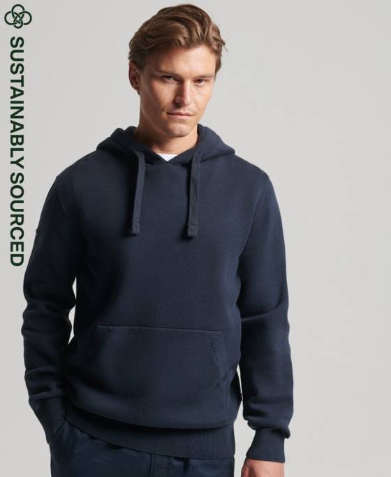 Superdry hanorac esențial din bumbac organic îmbrăcăminte marina bărbați JX0Z5050