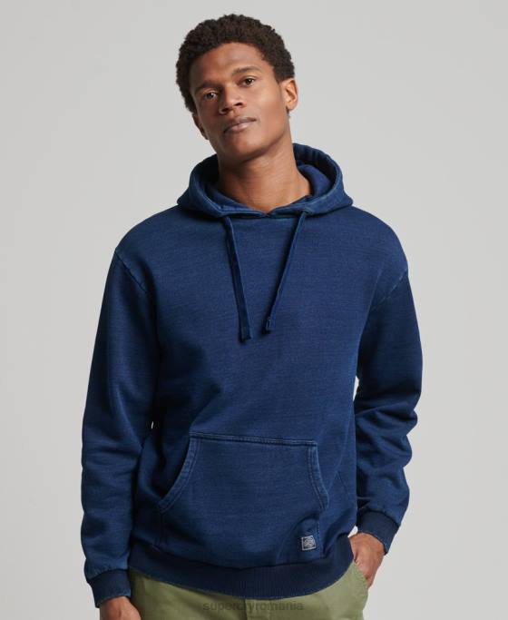 Superdry hanorac vintage indigo îmbrăcăminte albastru inchis bărbați JX0Z802