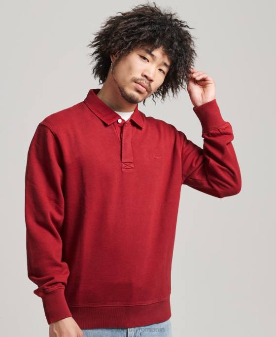 Superdry hanorac vintage od rugby îmbrăcăminte roșu bărbați JX0Z769