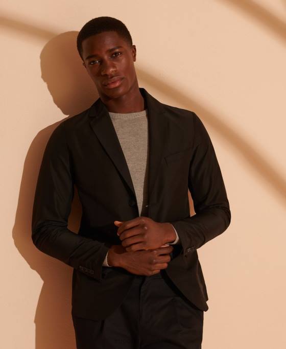 Superdry blazer tehnologie ediție limitată îmbrăcăminte negru bărbați JX0Z4736