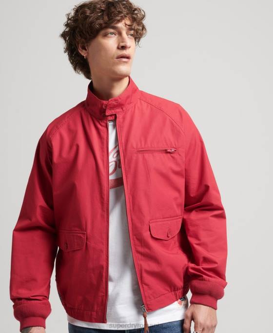 Superdry jachetă Harrington colegială de epocă îmbrăcăminte roșu bărbați JX0Z4466