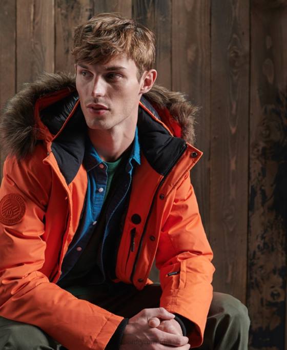 Superdry jachetă bomber de zăpadă din puf Everest îmbrăcăminte portocale bărbați JX0Z1194