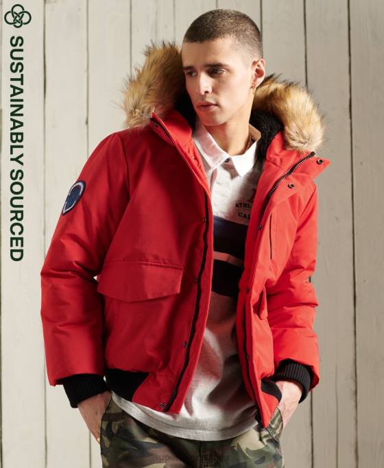Superdry jachetă bomber everest îmbrăcăminte roșu bărbați JX0Z1083