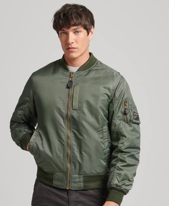 Superdry jachetă bomber vintage ma1 îmbrăcăminte verde bărbați JX0Z4656