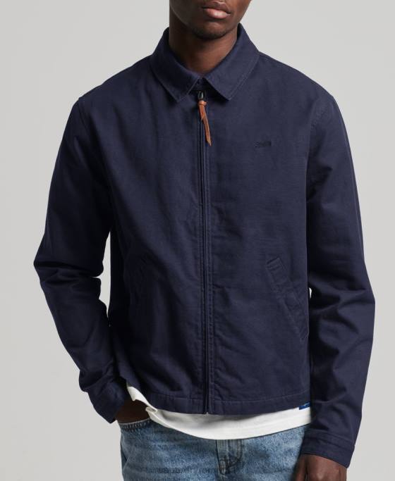 Superdry jachetă clasică harrington îmbrăcăminte marina bărbați JX0Z931