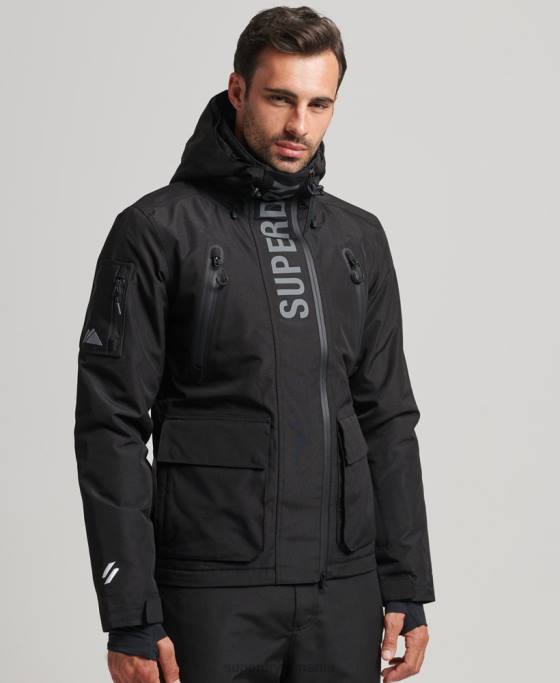 Superdry jachetă de salvare supremă îmbrăcăminte negru bărbați JX0Z6403