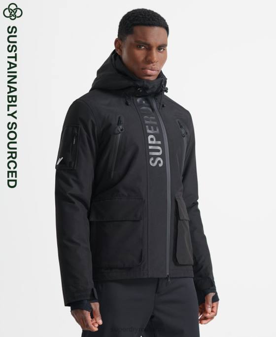 Superdry jachetă de salvare supremă îmbrăcăminte negru bărbați JX0Z6459