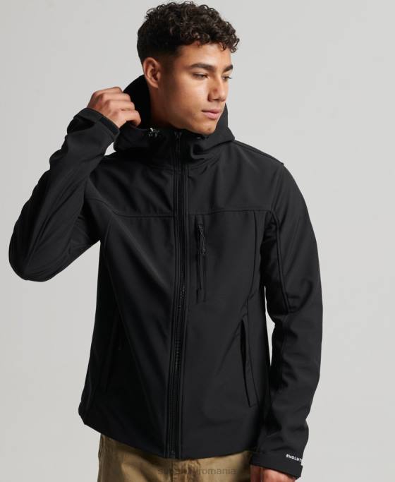 Superdry jachetă de trekker îmbrăcăminte negru bărbați JX0Z910