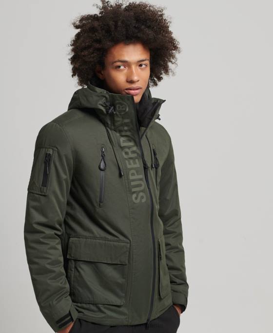Superdry jachetă de vânt sd din microfibră finală îmbrăcăminte verde bărbați JX0Z1094