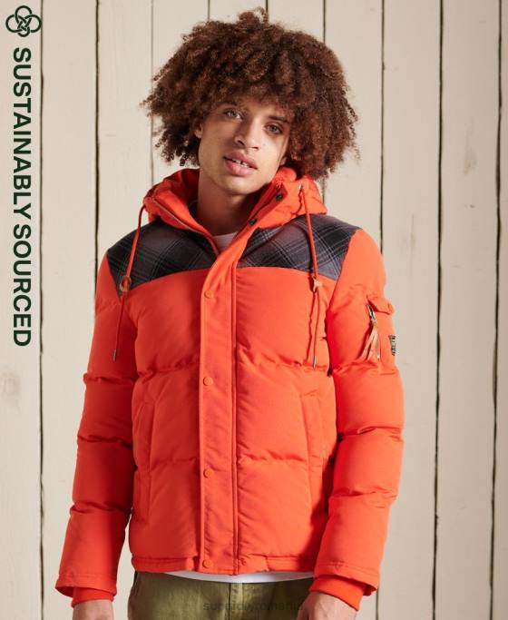 Superdry jachetă everest matlasată îmbrăcăminte portocale bărbați JX0Z4487
