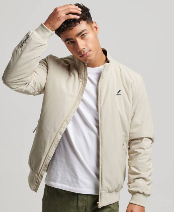Superdry jachetă harrington de antrenament îmbrăcăminte bej bărbați JX0Z941