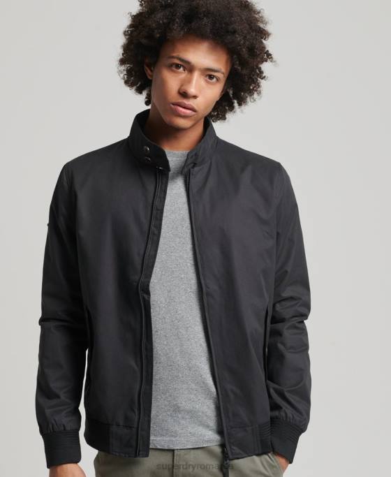Superdry jachetă harrington iconică îmbrăcăminte negru bărbați JX0Z4611