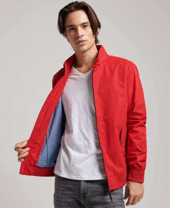 Superdry jachetă harrington iconică îmbrăcăminte roșu bărbați JX0Z4465