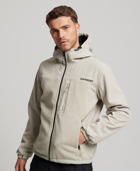 Superdry jachetă hibrid trekker îmbrăcăminte gri bărbați JX0Z939