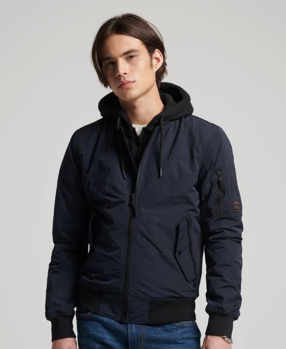 Superdry jachetă militară aviator îmbrăcăminte marina bărbați JX0Z4741