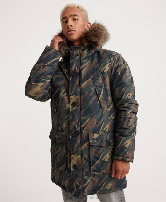 Superdry jachetă parka everest îmbrăcăminte kaki bărbați JX0Z4602
