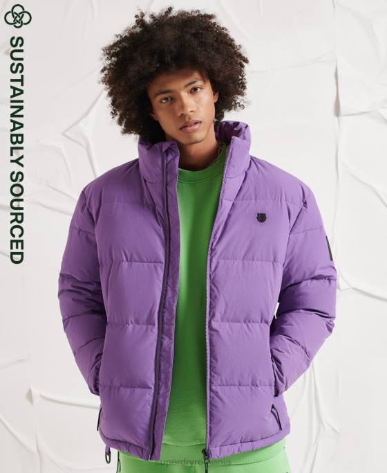 Superdry jachetă puf yama-no-kami îmbrăcăminte Violet bărbați JX0Z4629