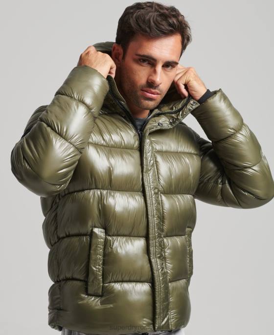 Superdry jachetă puff de lux xpd sports îmbrăcăminte verde bărbați JX0Z4648