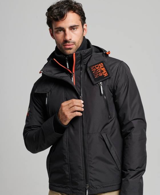 Superdry jachetă windcheater mountain sd îmbrăcăminte negru bărbați JX0Z1160