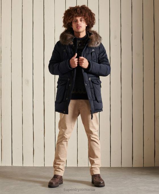 Superdry parka chinook îmbrăcăminte marina bărbați JX0Z4618
