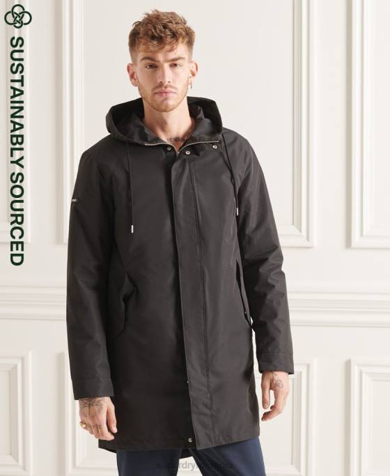 Superdry parka studios 3-în-1 coadă de pește îmbrăcăminte negru bărbați JX0Z4660