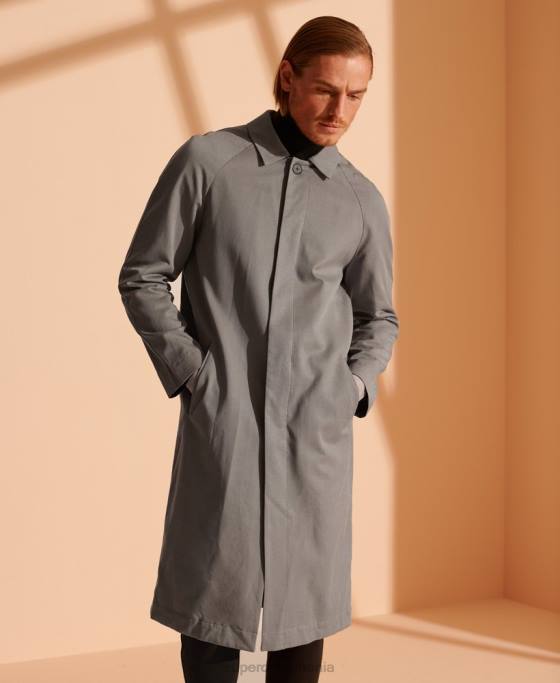 Superdry haină clasică mac ediție limitată îmbrăcăminte gri deschis bărbați JX0Z1148