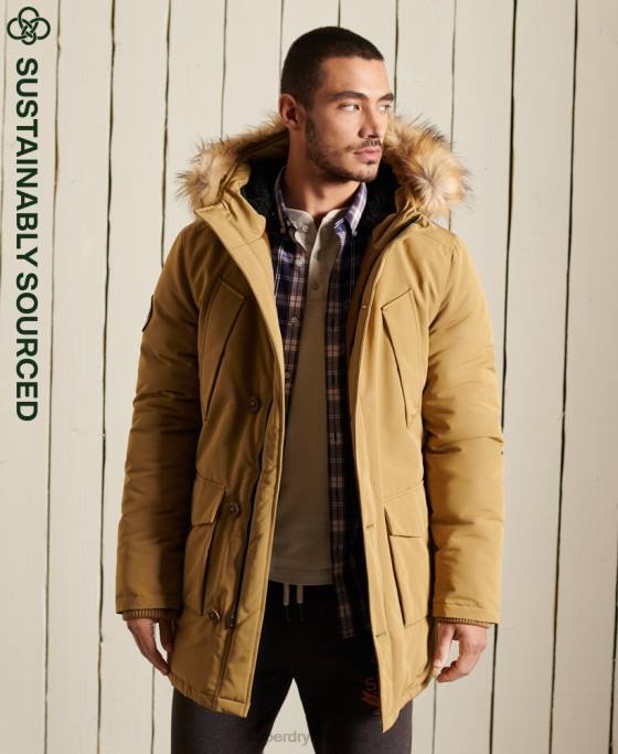 Superdry parka everest îmbrăcăminte bronzat bărbați JX0Z4738