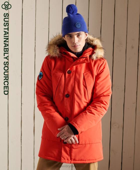 Superdry parka everest îmbrăcăminte portocale bărbați JX0Z1098