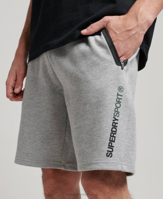 Superdry pantaloni scurți gymtech îmbrăcăminte gri bărbați JX0Z283