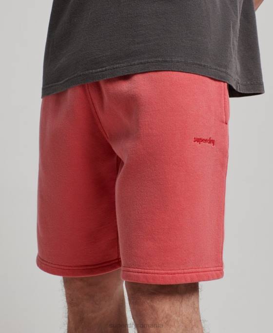 Superdry pantaloni scurți vintage mark îmbrăcăminte roșu bărbați JX0Z302