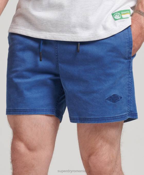 Superdry pantaloni scurți vintage îmbrăcăminte albastru bărbați JX0Z379