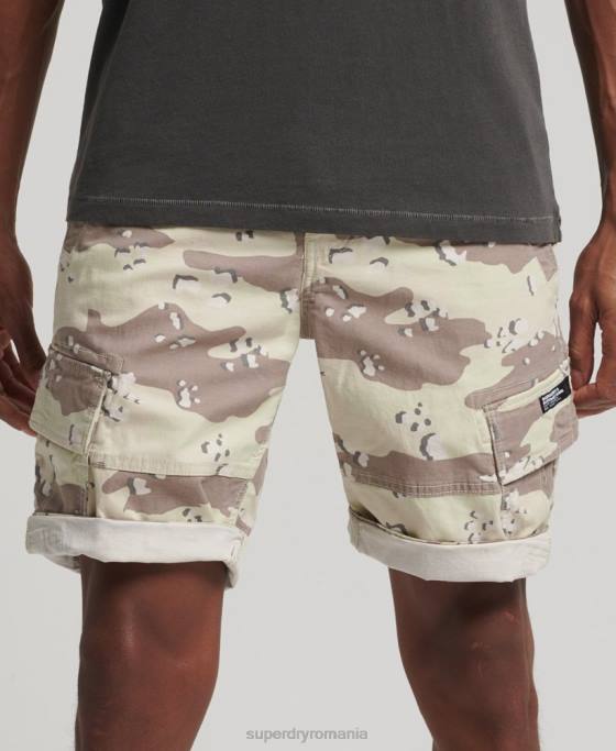 Superdry pantaloni scurti cargo îmbrăcăminte kaki bărbați JX0Z353