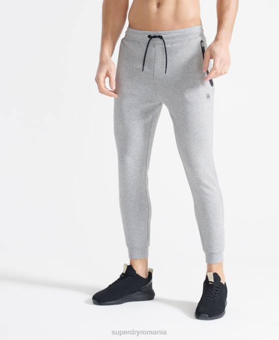 Superdry antrenament de joggeri gymtech îmbrăcăminte gri bărbați JX0Z5405