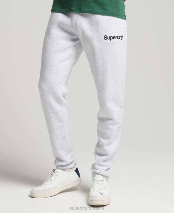 Superdry pantaloni de jogging clasici cu logo îmbrăcăminte gri deschis bărbați JX0Z6422