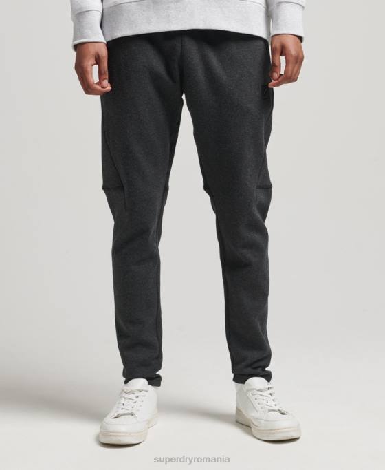Superdry pantaloni de jogging conici tech îmbrăcăminte gri inchis bărbați JX0Z6384