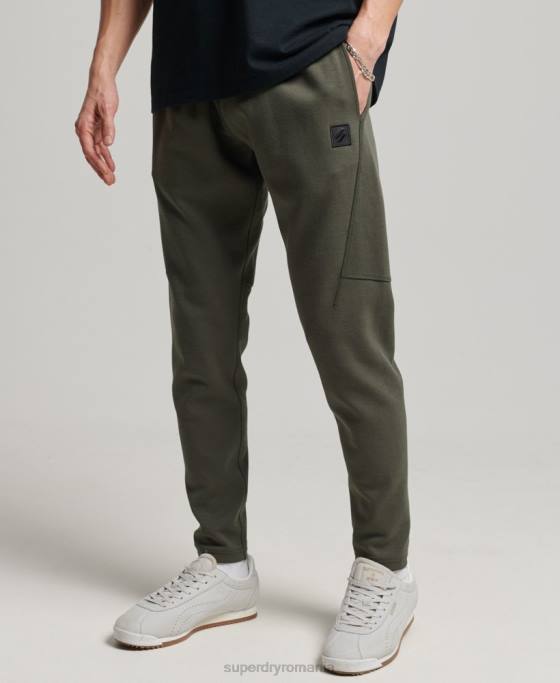 Superdry pantaloni de jogging conici tech îmbrăcăminte kaki bărbați JX0Z6389