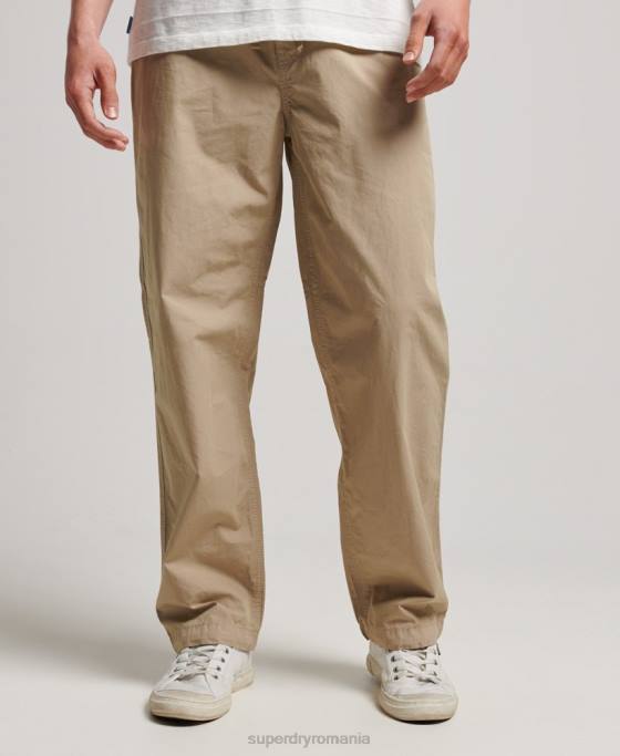 Superdry pantaloni de jogging țesuți îmbrăcăminte bronzat bărbați JX0Z23