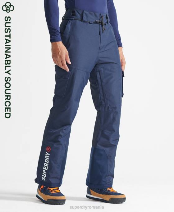 Superdry pantaloni de salvare final îmbrăcăminte marina bărbați JX0Z6399