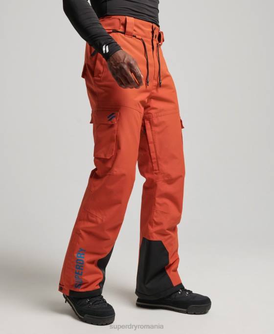 Superdry pantaloni de schi ultimate rescue îmbrăcăminte portocale bărbați JX0Z1378